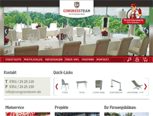 Tablet Screenshot of congressteam.de